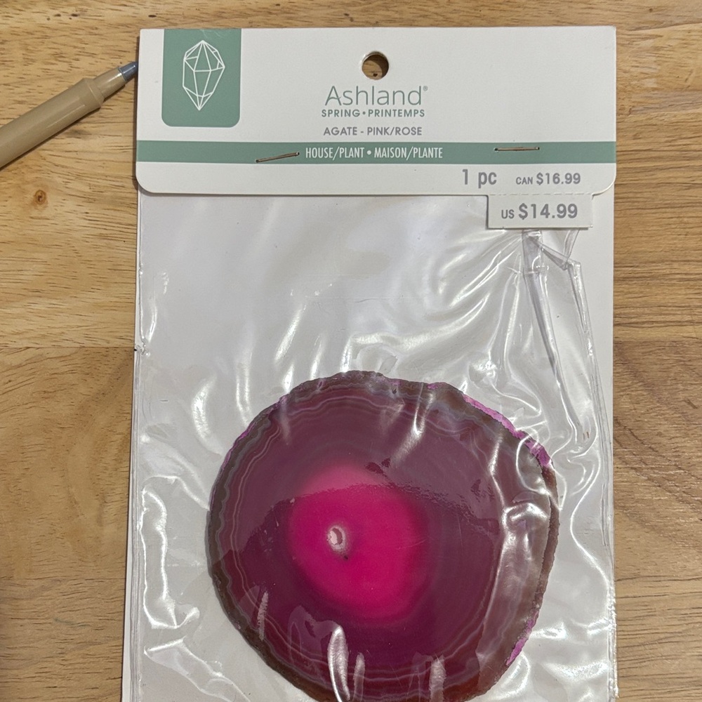Ashland Pink Agate Slice